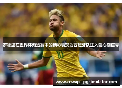 罗德里在世界杯预选赛中的精彩表现为西班牙队注入强心剂信号